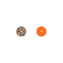 Cuir Colliers et Joncs 16mm LES GEORGETTES Paillettes Multicolores Tangerine