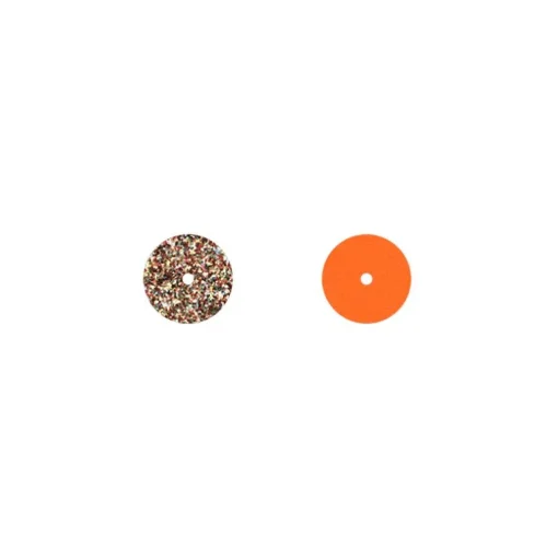 Cuir Colliers et Joncs 16mm LES GEORGETTES Paillettes Multicolores Tangerine