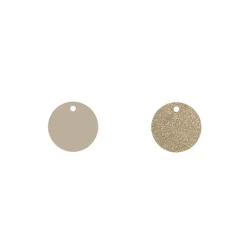 Cuir Colliers et Joncs 20mm LES GEORGETTES Crème Paillettes Dorées