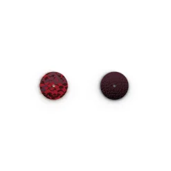 Cuir Colliers et Joncs 16mm LES GEORGETTES Caméléon Pourpre Métallisé