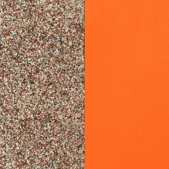 Cuir Colliers et Joncs 16mm LES GEORGETTES Paillettes Multicolores Tangerine