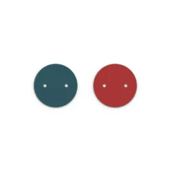 Cuir Colliers 25mm LES GEORGETTES Bleu Pétrole et Framboise