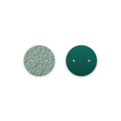 Cuir Colliers 25mm LES GEORGETTES Amande Menthe Givrée