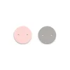 Cuir Colliers 25mm LES GEORGETTES Rose Clair et Gris Clair