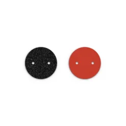 Cuir Colliers 25mm LES GEORGETTES Paillettes Noires Rouge