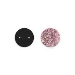 Cuir Colliers 25mm LES GEORGETTES Khôl Noir et Paillettes Orientales