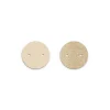Cuir colliers 25mm les georgettes crème/paillettes dorées 703109999C4000