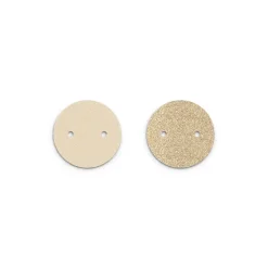 Cuir colliers 25mm les georgettes crème/paillettes dorées 703109999C4000