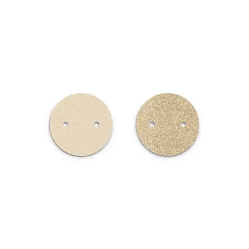 Cuir colliers 25mm les georgettes crème/paillettes dorées 703109999C4000