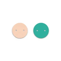 Cuir Colliers 25mm LES GEORGETTES Nude et Aquatic