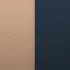 Cuir Créoles 43mm LES GEORGETTES Poudre Ombre bleutée
