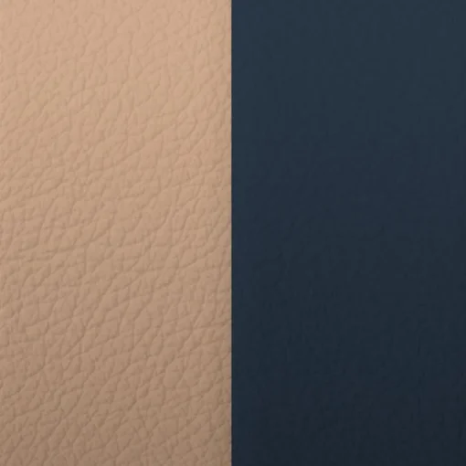 Cuir Créoles 43mm LES GEORGETTES Poudre Ombre bleutée