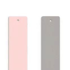 Cuir Manchette 25mm LES GEORGETTES Rose Clair Gris Clair