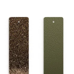 Cuir manchette 25mm les georgettes bronze paillettes/vert de gris 702755199EP000