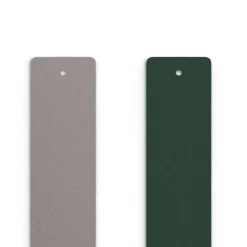 Cuir Manchette 25mm LES GEORGETTES Argent Vert Forêt