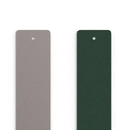 Cuir Manchette 25mm LES GEORGETTES Argent Vert Forêt