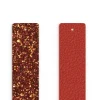 Cuir Manchette 25mm LES GEORGETTES Cornaline Corail Vif