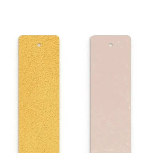 Cuir Manchette 25mm LES GEORGETTES Rose Clair Vernis Citron