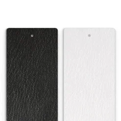 Cuir Manchette 40mm LES GEORGETTES Noir Blanc