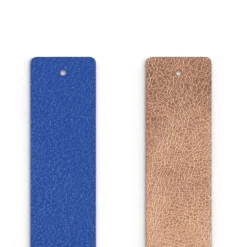 Cuir Manchette 25mm LES GEORGETTES Bleu Outremer Rose Sirène