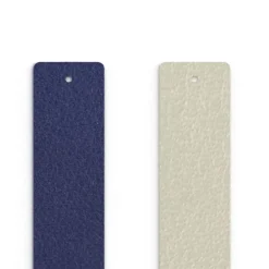 Cuir Manchette 25mm LES GEORGETTES Indigo Blanc Cassé