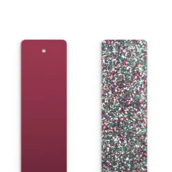 Cuir Manchette 25mm LES GEORGETTES Framboise Soft Paillettes Multicolores