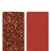 Cuir Manchette 40mm LES GEORGETTES Cornaline Corail Vif
