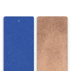 Cuir Manchette 40mm LES GEORGETTES Bleu Outremer Rose Sirène