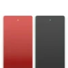 Cuir Manchette 40mm LES GEORGETTES Rouge Vernis Noir