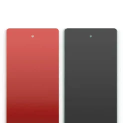 Cuir Manchette 40mm LES GEORGETTES Rouge Vernis Noir