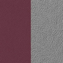 Cuir Manchette 8mm Les Georgettes Cerise et Métal