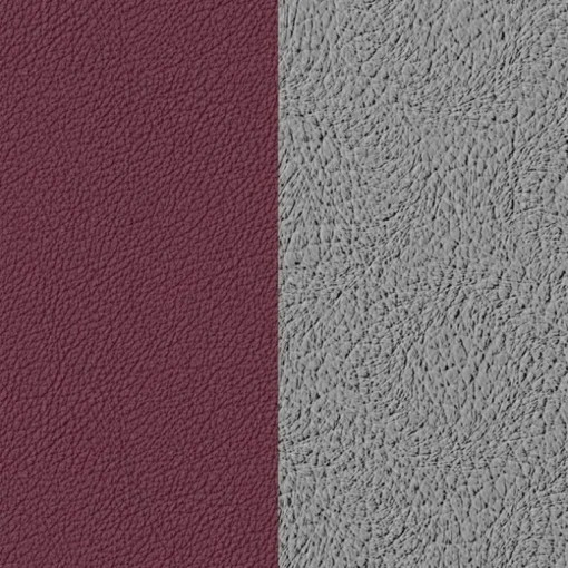 Cuir Manchette 8mm Les Georgettes Cerise et Métal