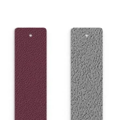 Cuir Manchette 25mm Les Georgettes Cerise et Métal