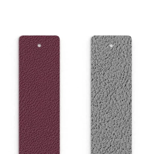 Cuir Manchette 25mm Les Georgettes Cerise et Métal