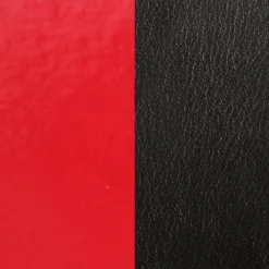 Cuir Manchette 8mm Les Georgettes Rouge Vernis et Noir