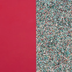 Cuir Manchette 8mm Les Georgettes Framboise et Paillettes