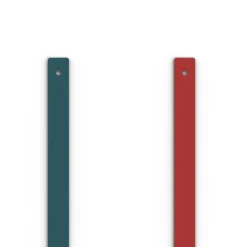 Cuir Manchette 8mm LES GEORGETTES Bleu Pétrole et Framboise