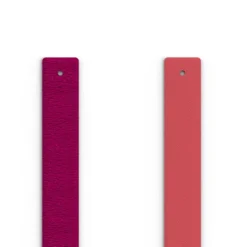 Cuir Manchette 14mm LES GEORGETTES Amaryllis Rose Fushia Exotique