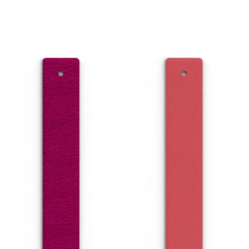 Cuir Manchette 14mm LES GEORGETTES Amaryllis Rose Fushia Exotique