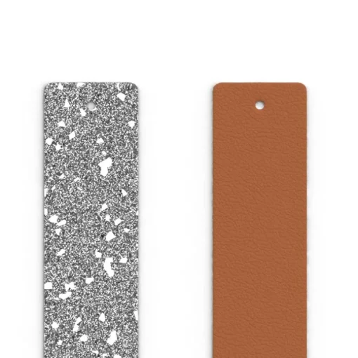 Cuir Manchette 25mm LES GEORGETTES Clair de Lune et Sable
