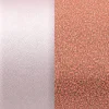 Cuir Manchette 14mm LES GEORGETTES Irisé Corail Pailleté
