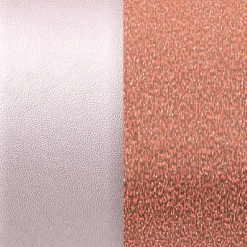 Cuir Manchette 14mm LES GEORGETTES Irisé Corail Pailleté