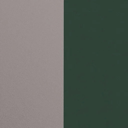 Cuir Manchette 14mm LES GEORGETTES Argent Vert Forêt