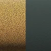 Cuir Manchette 14mm LES GEORGETTES Cuivre Vert Foncé
