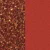 Cuir Manchette 14mm LES GEORGETTES Cornaline Corail Vif