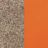 Cuir Manchette 14mm LES GEORGETTES Paillettes Multicolores Tangerine