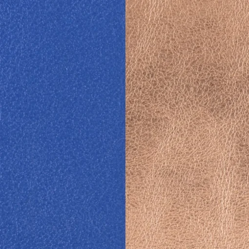Cuir Manchette 14mm LES GEORGETTES Bleu Outremer Rose Sirène