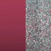 Cuir Manchette 14mm LES GEORGETTES Framboise Soft Paillettes Multicolores