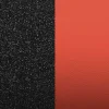Cuir Manchette 14mm LES GEORGETTES Paillettes Noires Rouge