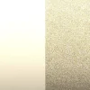 Cuir manchette 14mm les georgettes crème/paillettes dorées 702145899C4000